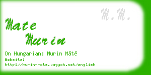mate murin business card